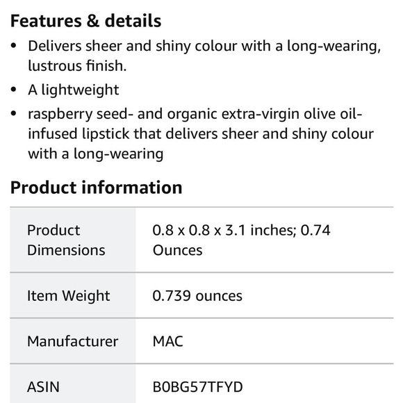 Mac Lustreglass Lipstick In 502 Cockney NIB - Picture 5 of 9